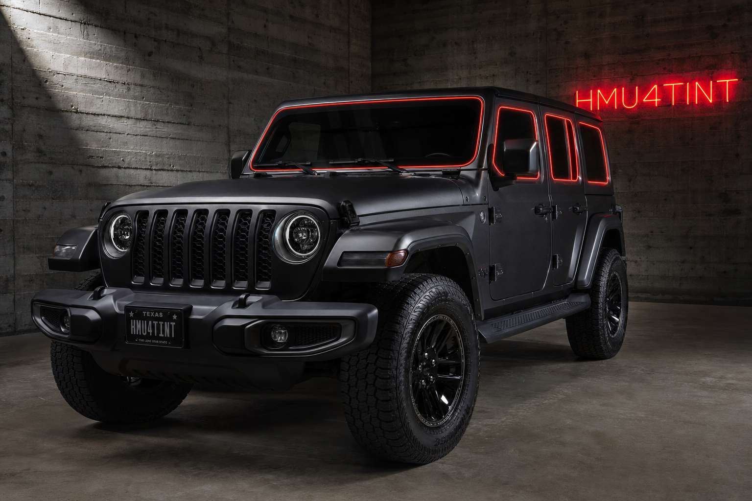 2018-2023 Jeep Wrangler Unlimited JL pre-refresh precut ceramic window tint kit
