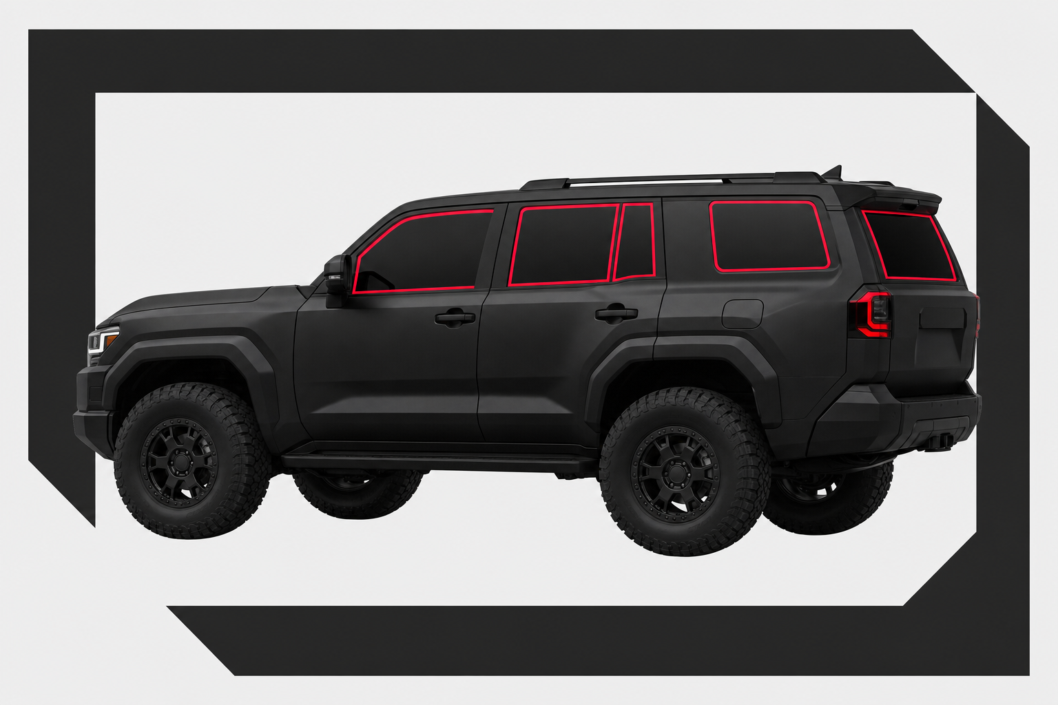 HMU4TINT window outline for 2025-2026 Toyota 4Runner