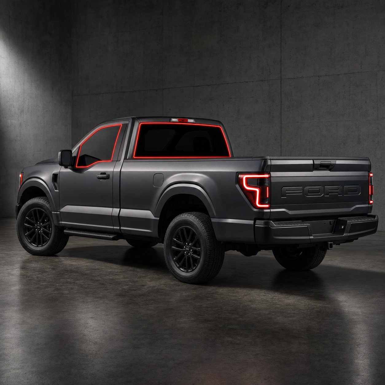 2021-2022 Ford F150 Regular Cab Precut Ceramic Window Tint Kit - HMU4TINT