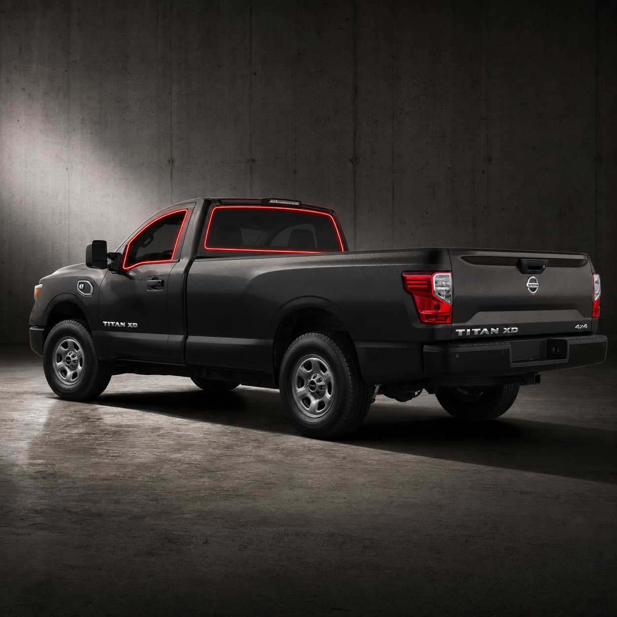 2017-2019 Nissan TITAN XD Single Cab Precut Ceramic Window Tint Kit - HMU4TINT