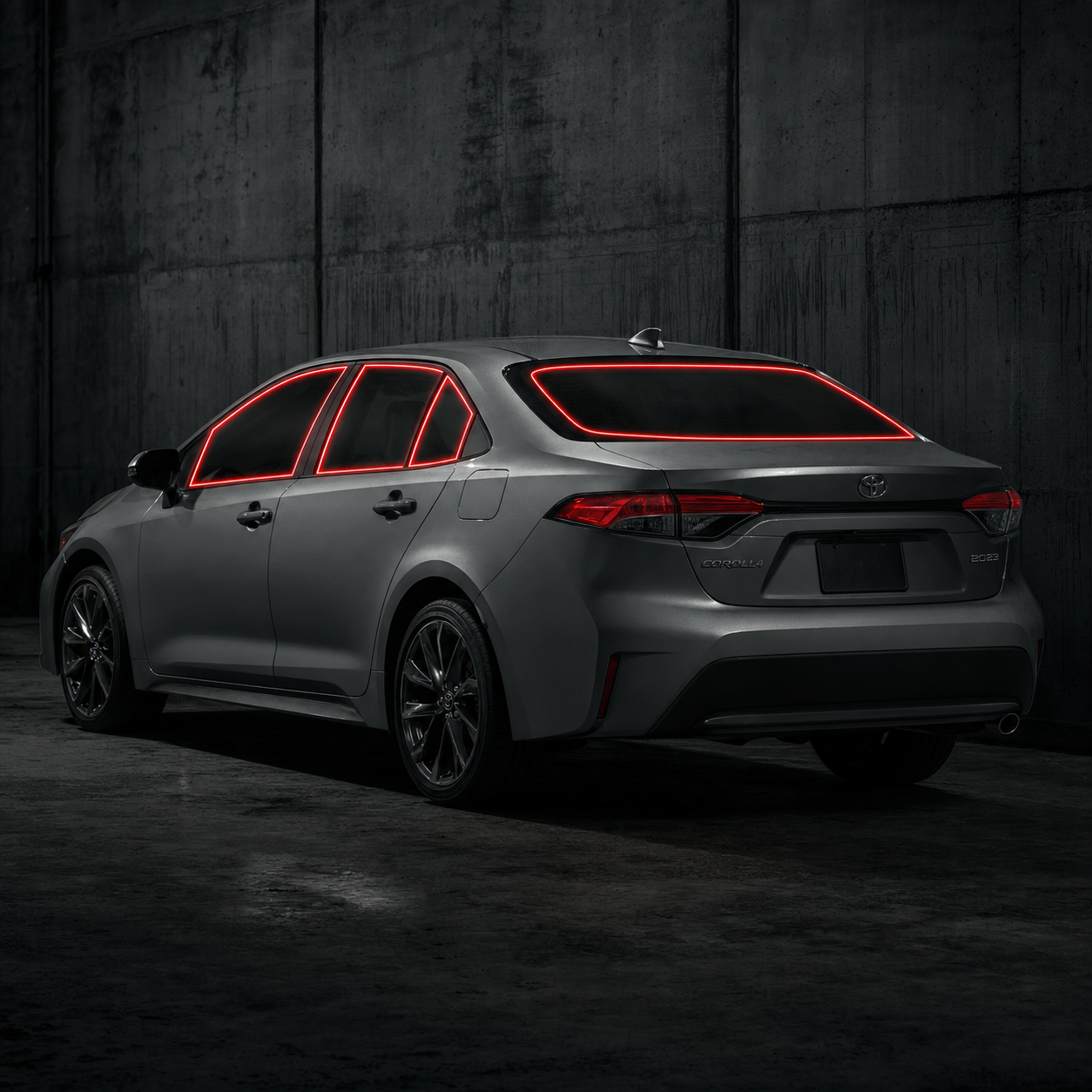 2020-2026 Toyota Corolla precut window tint kit outline