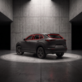 2020-2026 Mazda CX-30 with red glow outlining each tintable window