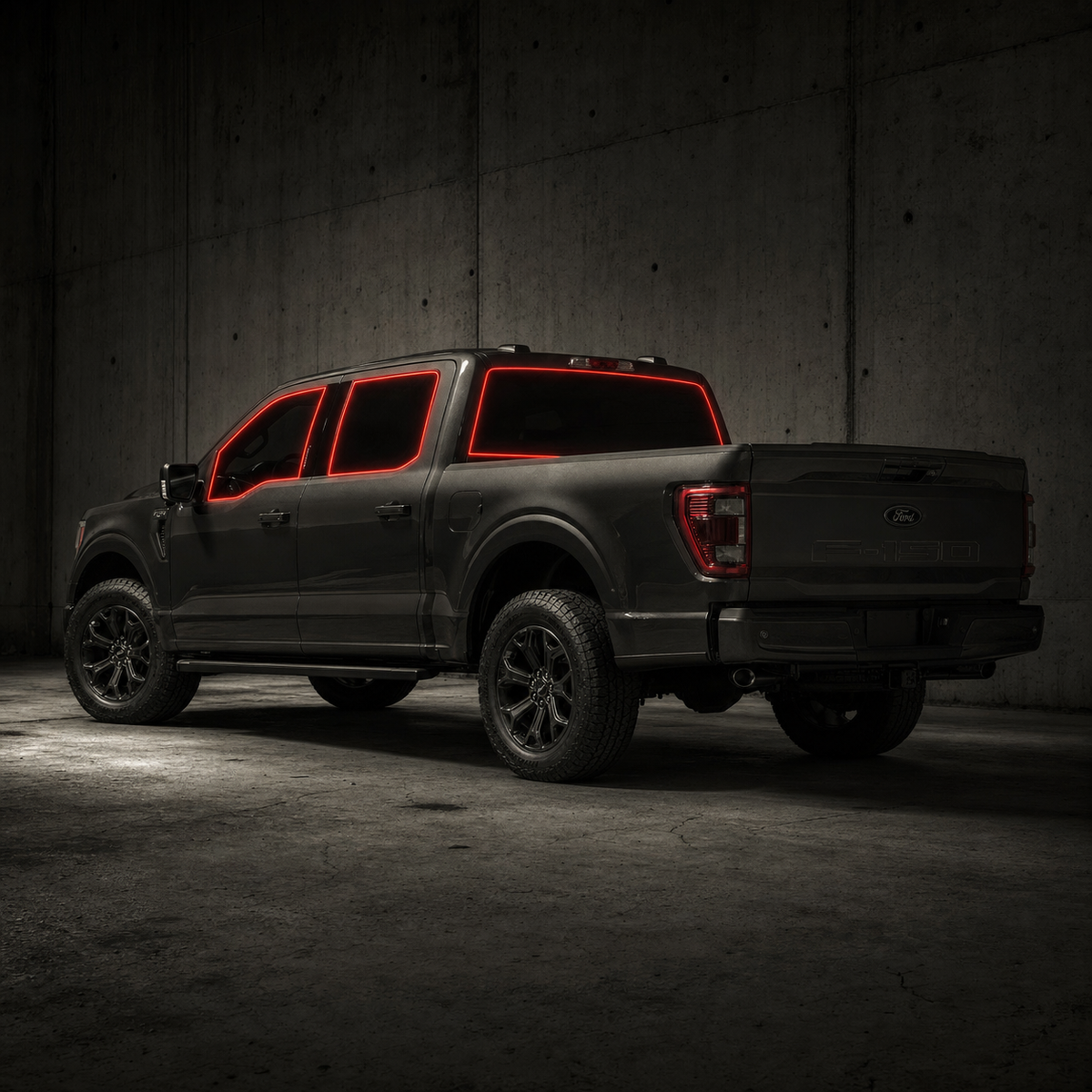 2015-2020 Ford F-150 SuperCrew precut ceramic tint kit — window coverage diagram
