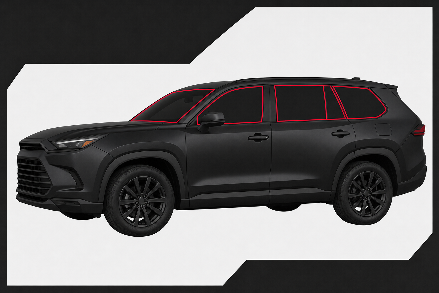 HMU4TINT window outline for 2024-2026 Toyota Grand Highlander