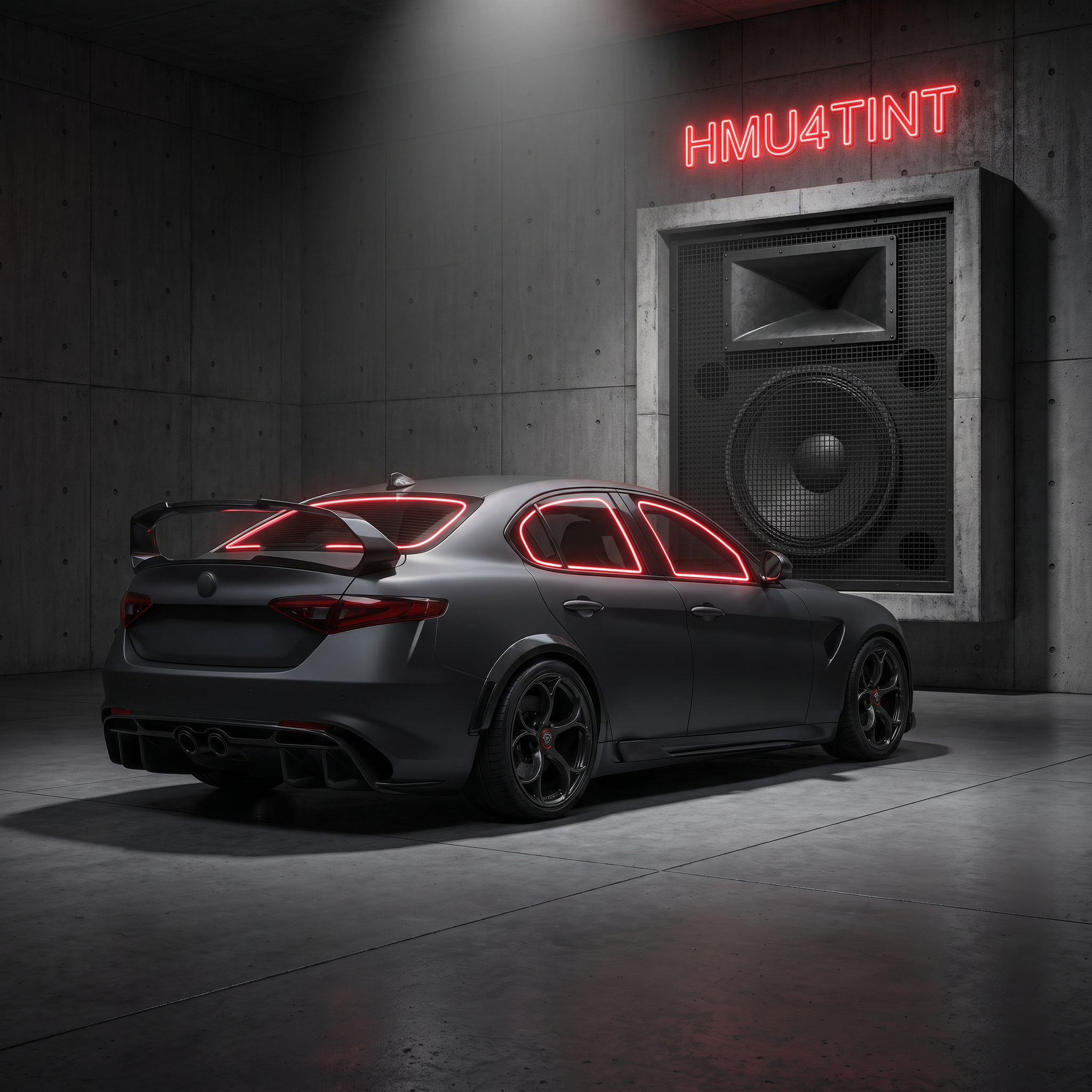 HMU4TINT Precut Ceramic Window Tint Kit for Alfa Romeo Giulia