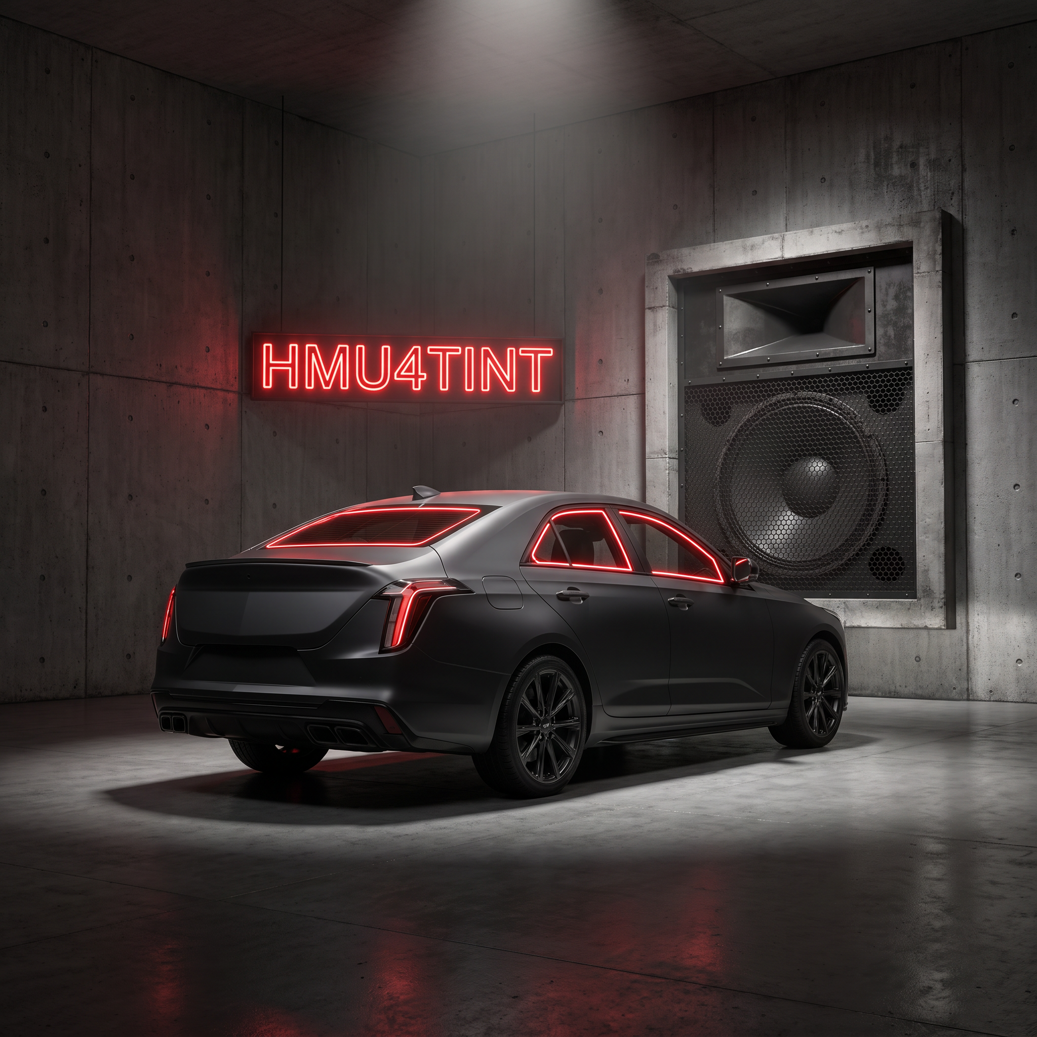 HMU4TINT Precut Ceramic Window Tint Kit for Cadillac CT4