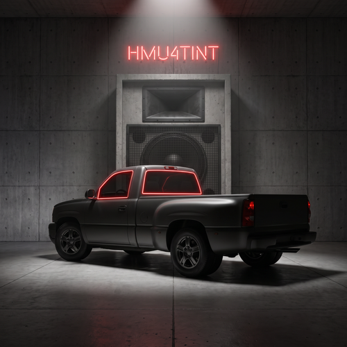 HMU4TINT Precut Ceramic Window Tint Kit for 2001-2006 Chevrolet Silverado 3500 Regular Cab