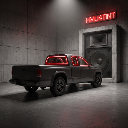HMU4TINT Precut Ceramic Window Tint Kit for 2000-2007 Dodge Dakota Quad Cab