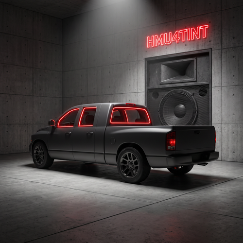 HMU4TINT Precut Ceramic Window Tint Kit for 2006-2008 Dodge Ram 1500 Mega Cab