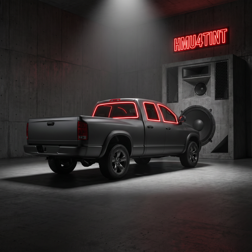 HMU4TINT Precut Ceramic Window Tint Kit for 1998-2010 Dodge Ram 1500 Quad Cab