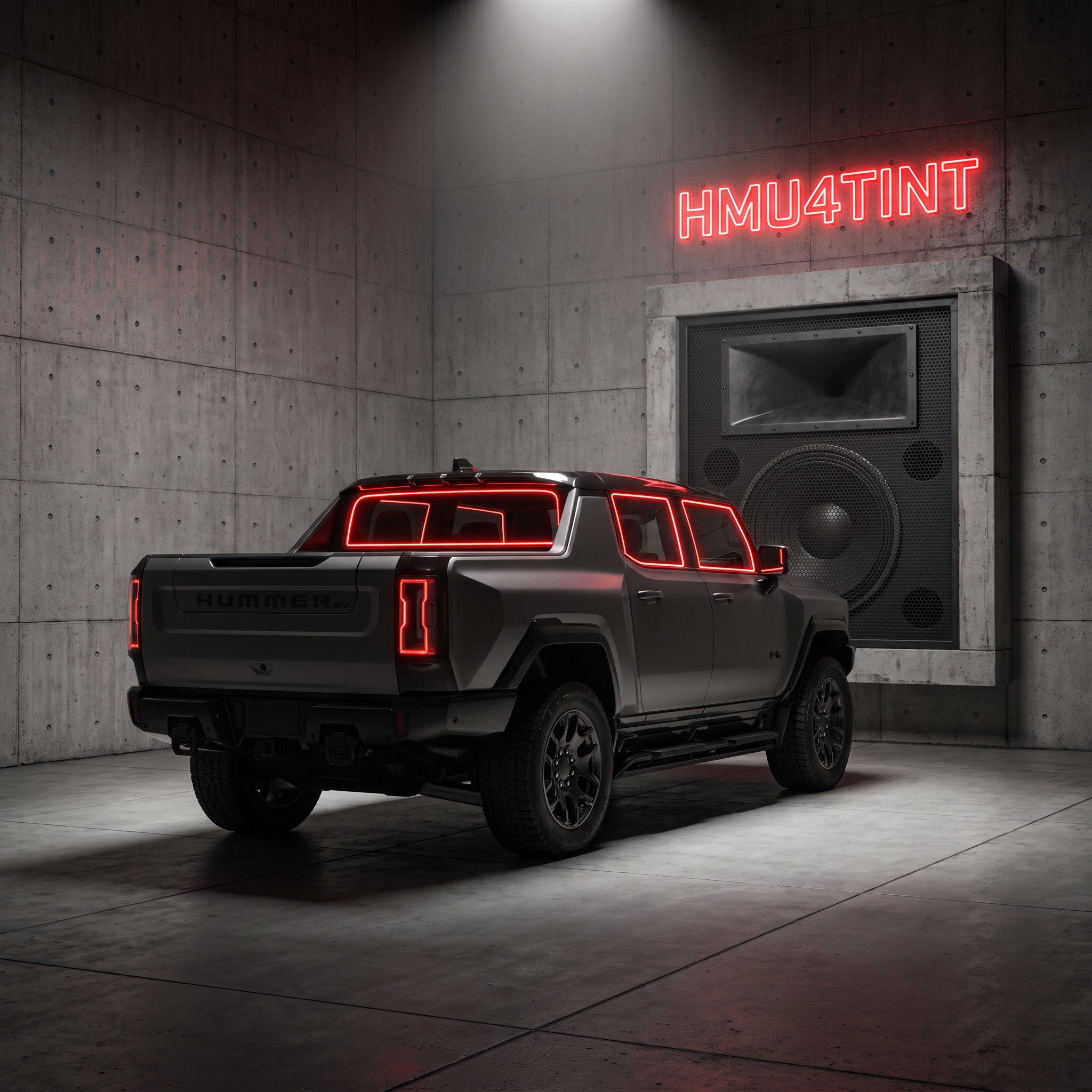 HMU4TINT Precut Ceramic Window Tint Kit for GMC Hummer EV Pickup