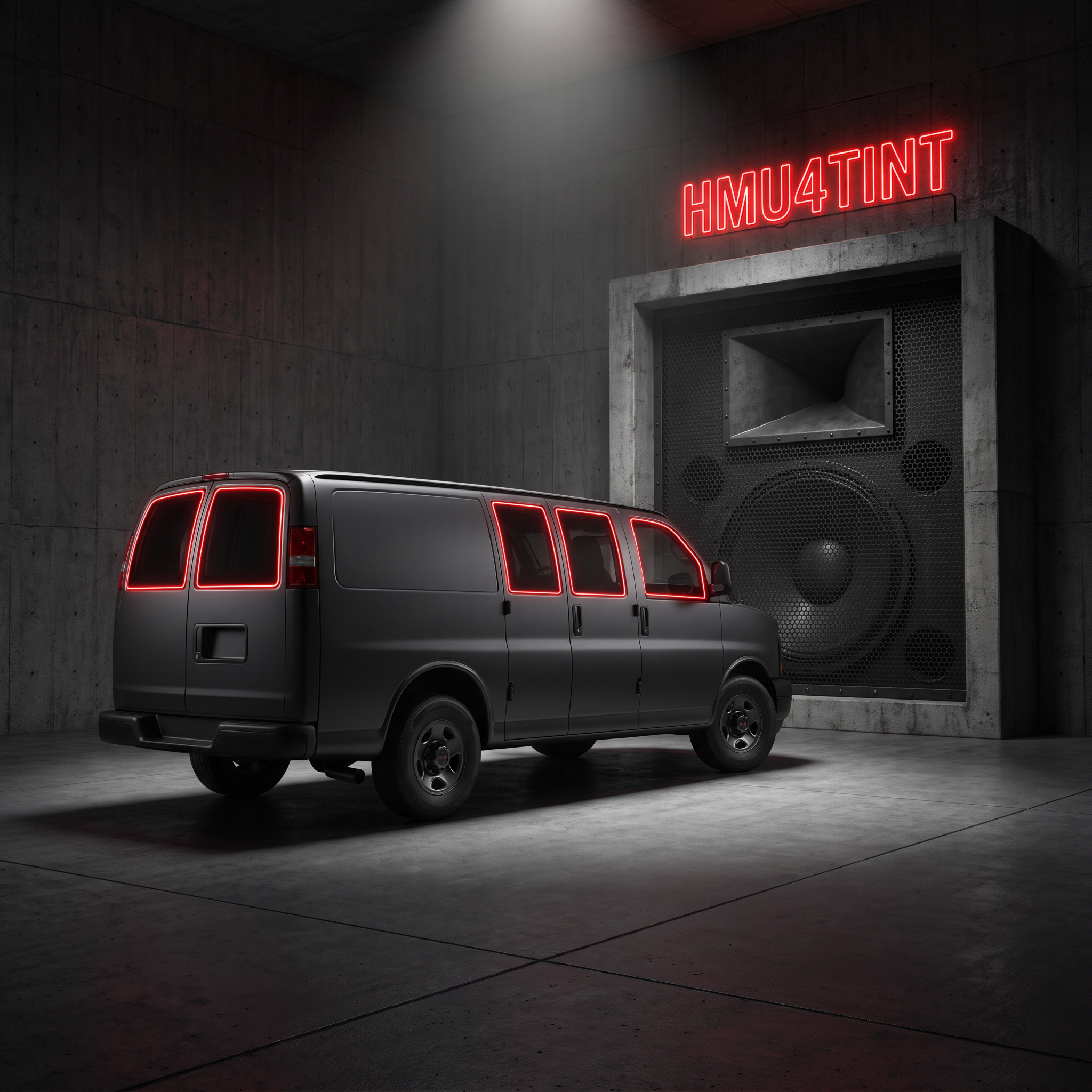 HMU4TINT Precut Ceramic Window Tint Kit for 2021-2023 GMC Savana 2500 Cargo
