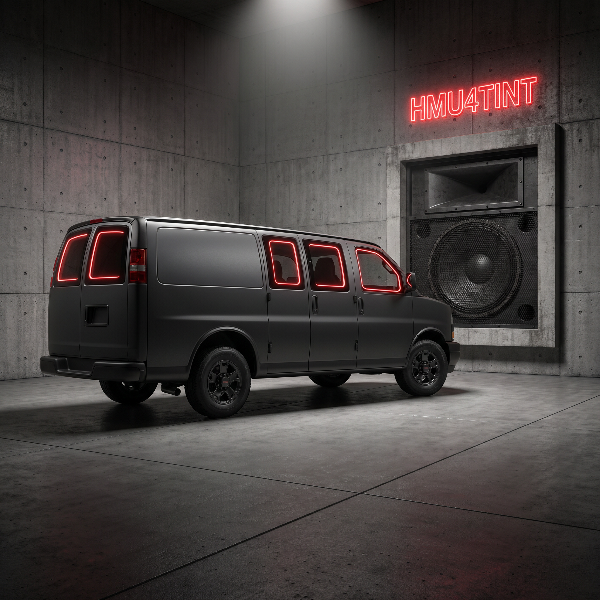 HMU4TINT Precut Ceramic Window Tint Kit for 2021-2023 GMC Savana 3500 Passenger