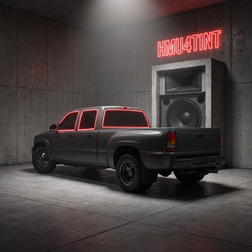 HMU4TINT Precut Ceramic Window Tint Kit for 2001-2006 GMC Sierra 3500 Crew Cab