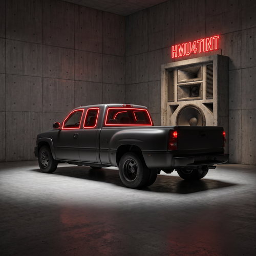 HMU4TINT Precut Ceramic Window Tint Kit for 2001-2006 GMC Sierra 3500 Extended Cab