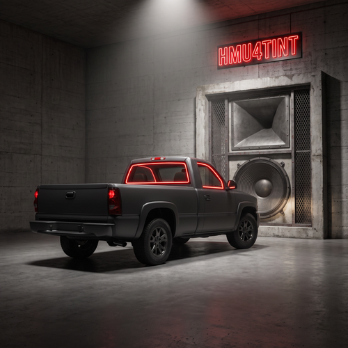 HMU4TINT Precut Ceramic Window Tint Kit for 2001-2006 GMC Sierra 3500 Regular Cab