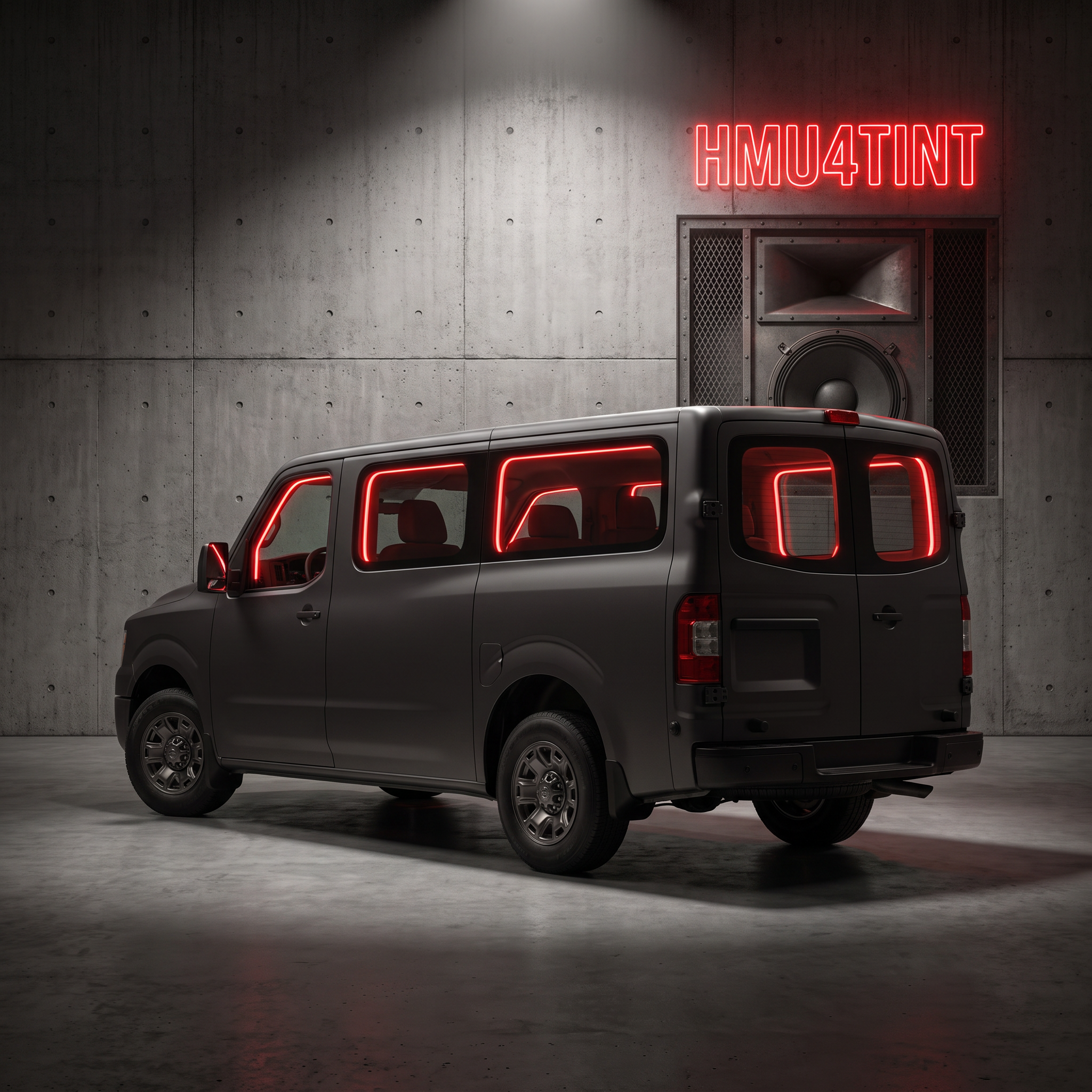 HMU4TINT Precut Ceramic Window Tint Kit for 2012-2021 Nissan NV3500 HD Cargo