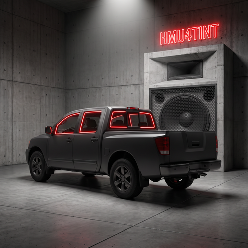 HMU4TINT Precut Ceramic Window Tint Kit for Nissan Titan Crew Cab