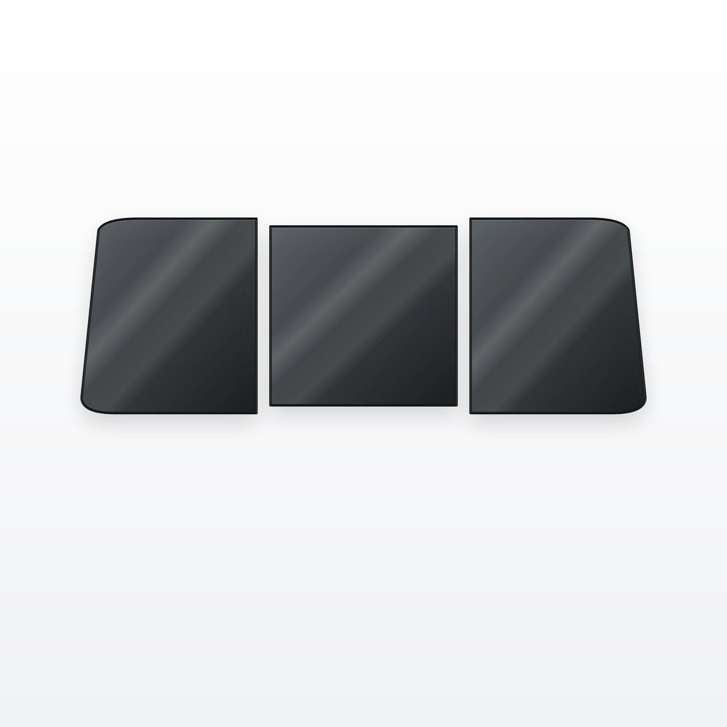 Precut ceramic window tint - back glass, 3-piece slider
