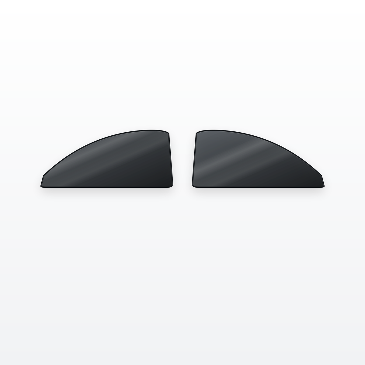 Precut ceramic window tint - front door windows, left and right