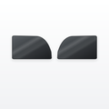 Precut ceramic window tint - rear door windows, left and right