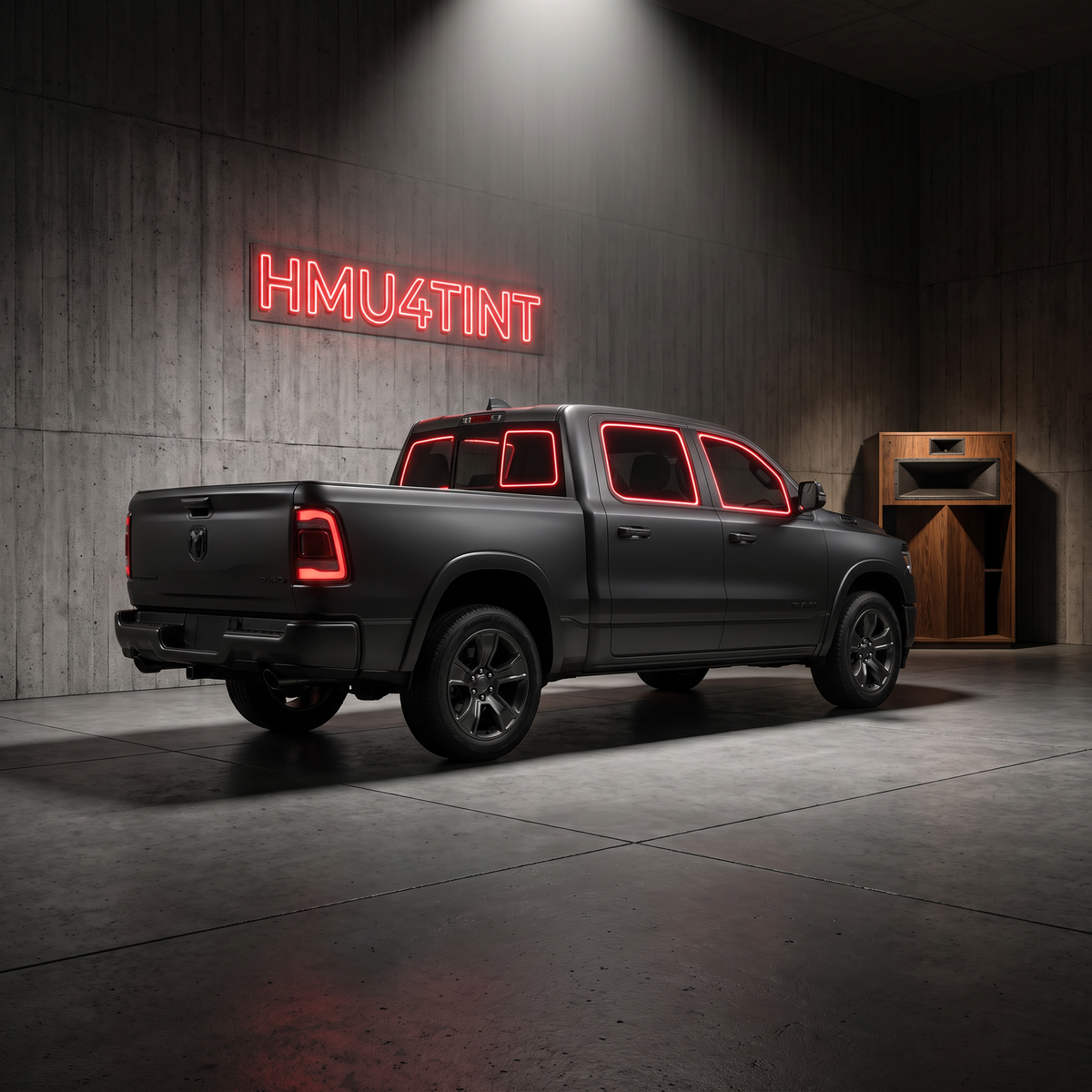 HMU4TINT Precut Ceramic Window Tint Kit for 2011-2023 Ram 1500 Quad Cab