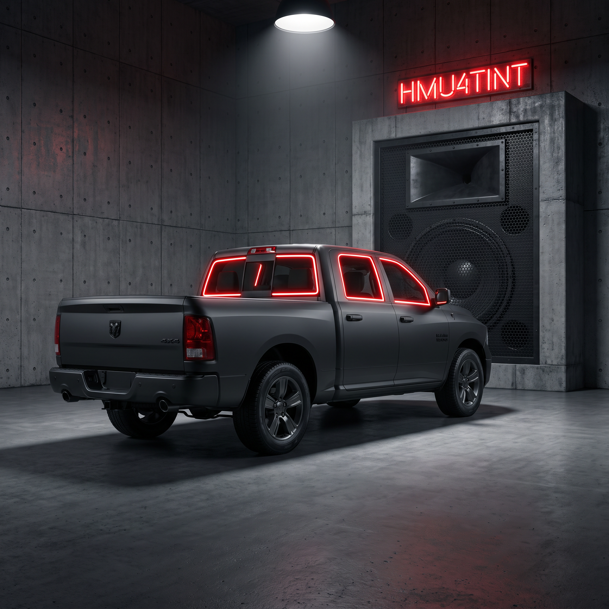 HMU4TINT Precut Ceramic Window Tint Kit for RAM 1500 Quad Cab