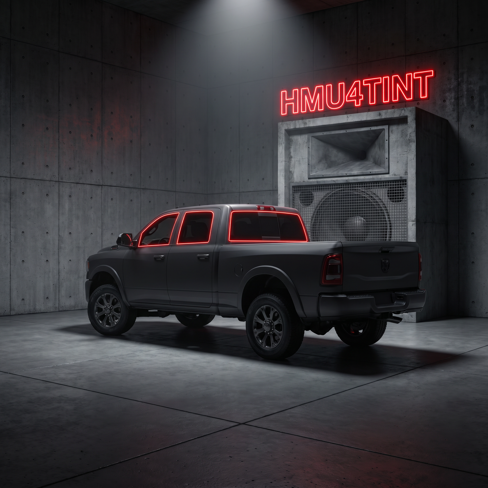 HMU4TINT Precut Ceramic Window Tint Kit for 2011-2019 Ram 2500 Mega Cab