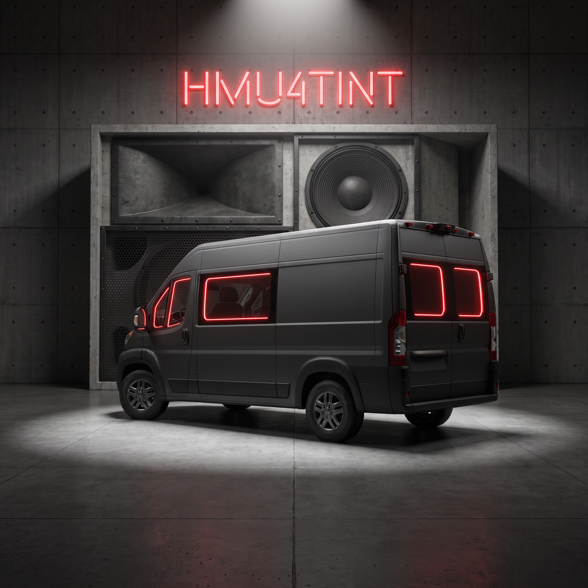 HMU4TINT Precut Ceramic Window Tint Kit for 2015-2023 Ram ProMaster Cargo Van