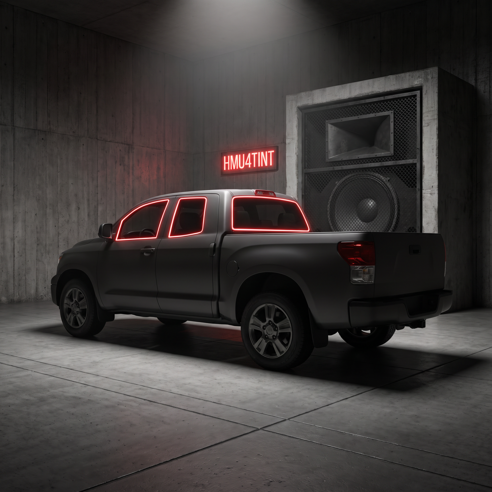 HMU4TINT Precut Ceramic Window Tint Kit for Toyota Tundra Double Cab