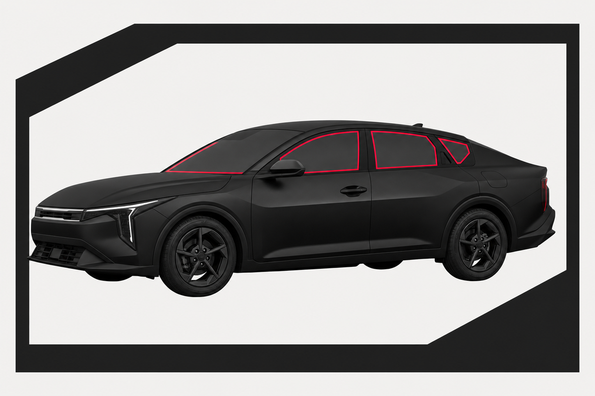 HMU4TINT window outline for 2025-2026 Kia K4
