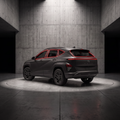 2024-2026 Hyundai Kona with red glow outlining each tintable window