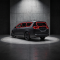 2017-2026 Chrysler Pacifica with red glow outlining each tintable window