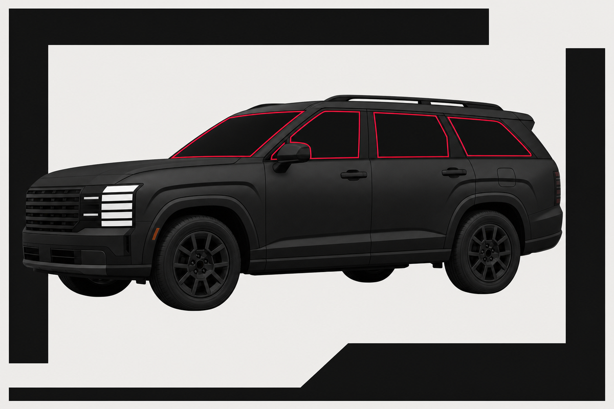 HMU4TINT window outline for 2026 Hyundai Palisade