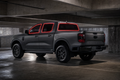 2024-2026 Ford Ranger SuperCrew with front door, rear door, and rear cargo windows outlined in neon red showing precut tint kit coverage