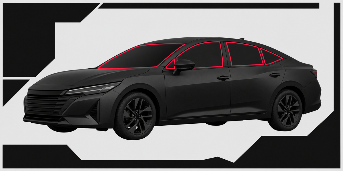 HMU4TINT window outline for 2026 Nissan Sentra