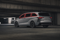 2021-2026 Toyota Sienna with front door, rear door, and rear cargo windows outlined in neon red showing precut tint kit coverage