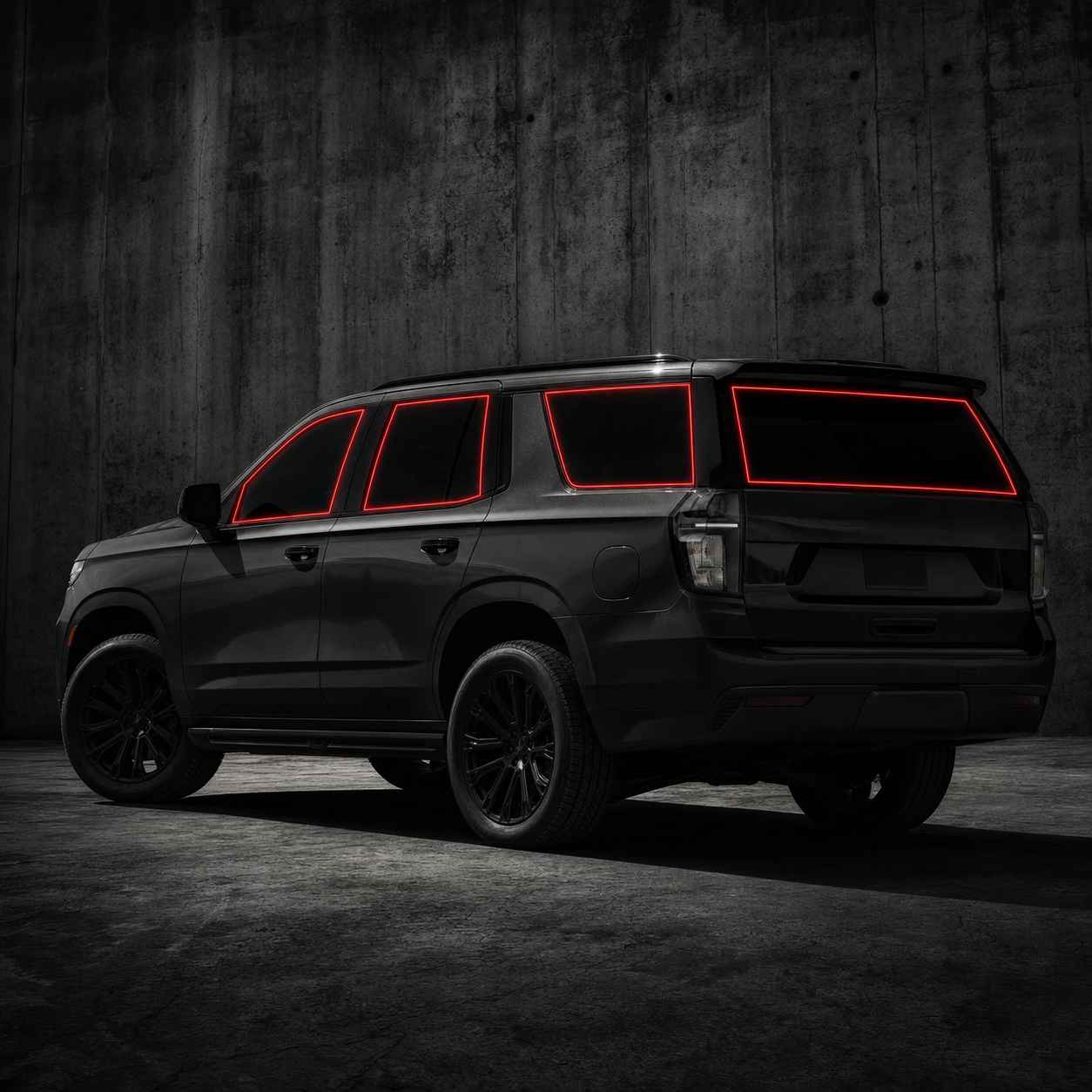 2021-2026 Chevrolet Tahoe precut window tint kit outline